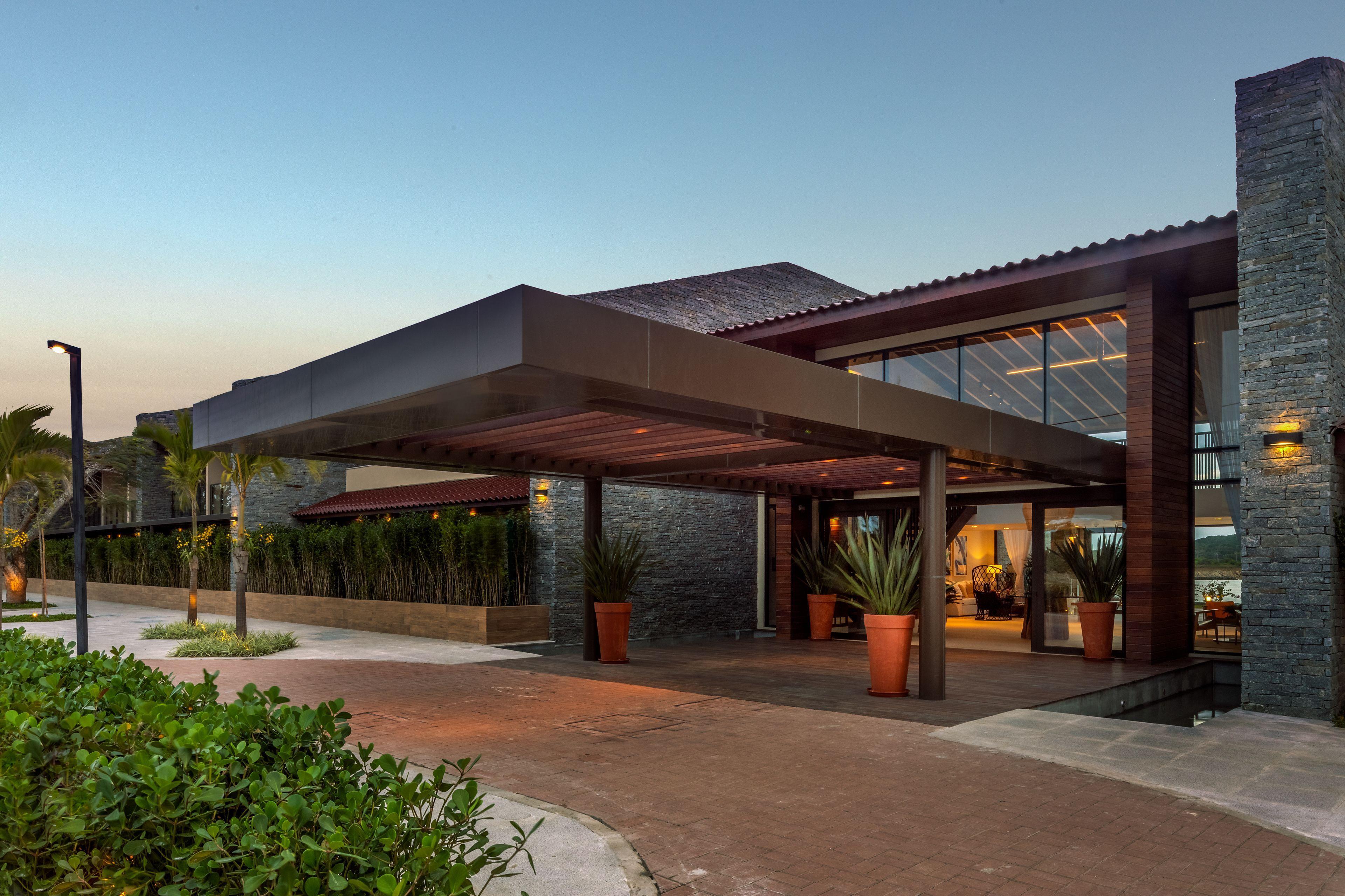 Entrada do Hotel Aretê, ponto de recepção do Ilha Tour